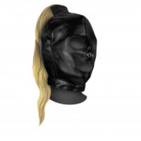 maschera-con-coda-mask-with-blonde-ponytail-black