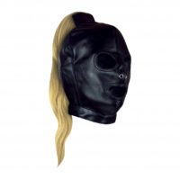 maschera-con-coda-mask-with-blonde-ponytail-black