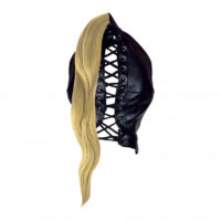 maschera-con-coda-mask-with-blonde-ponytail-black