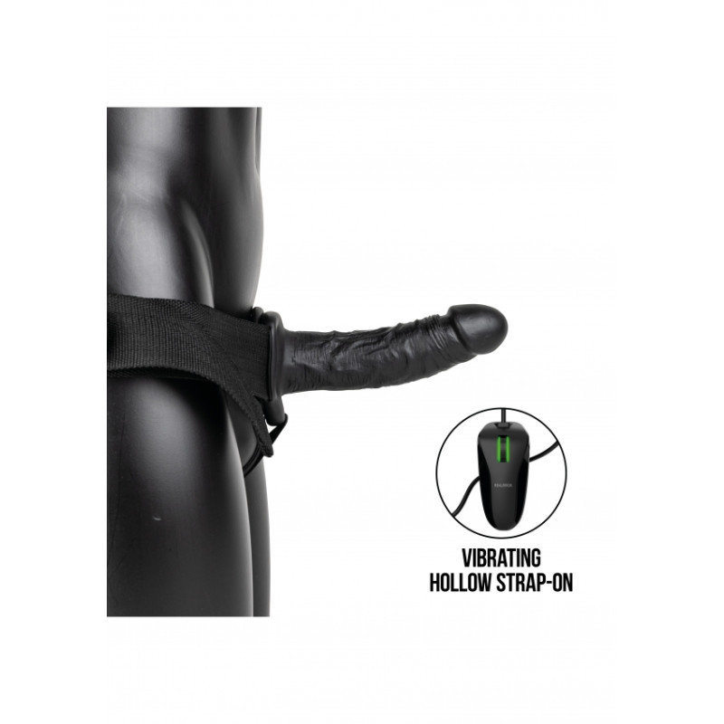 vibratore-cavo-indossabile-vibrating-hollow-strap-on-no-balls-6-155-cm-black